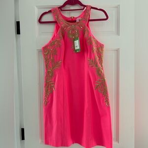 Lilly Pulitzer brand new coral pink halter dress!  NWT.  Never worn.